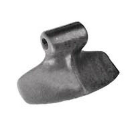 Mazza trincia larghezza 170mm lunghezza 80mm attacco 70mm e foro Ã˜ 16,5mm adattabile a Palladino