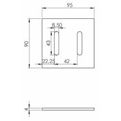 Raschietto per frangizolle adattabile Maschio sp. 4mm
