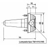 Fanale freccia arancione 42x70mm