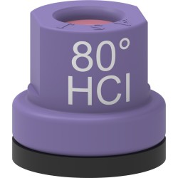 Ugello cono vuoto con inserto ceramica e corpo in Delrin 80Â° viola