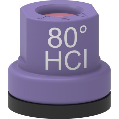 Ugello cono vuoto con inserto ceramica e corpo in Delrin 80Â° viola