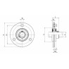 Supporto a flangia tonda in lamiera stampata SBPF 207 con cuscinetto Ã˜ 35mm
