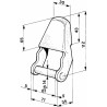 Cerniera con staffa corta Ã˜ 14mm
