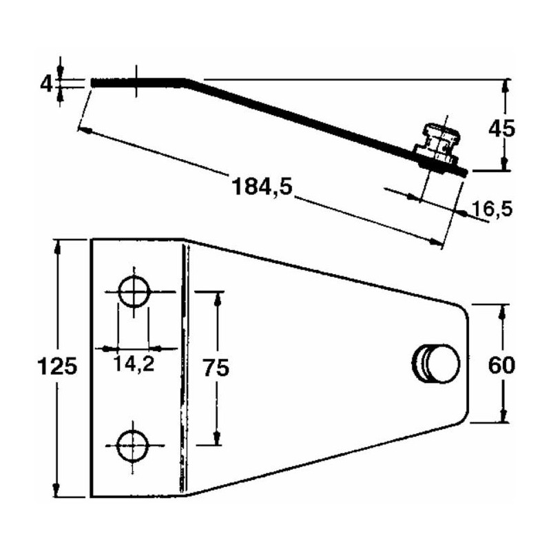Piastra portacoltello adattabile PZ 0250