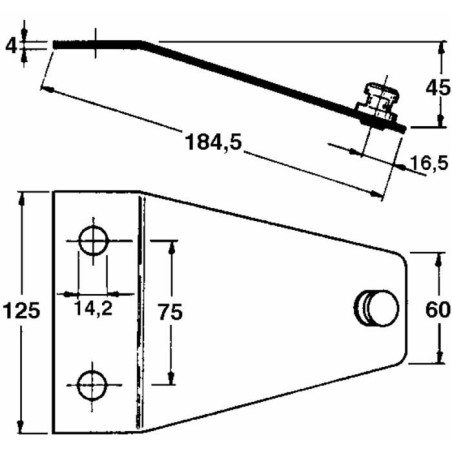 Piastra portacoltello adattabile PZ 0250