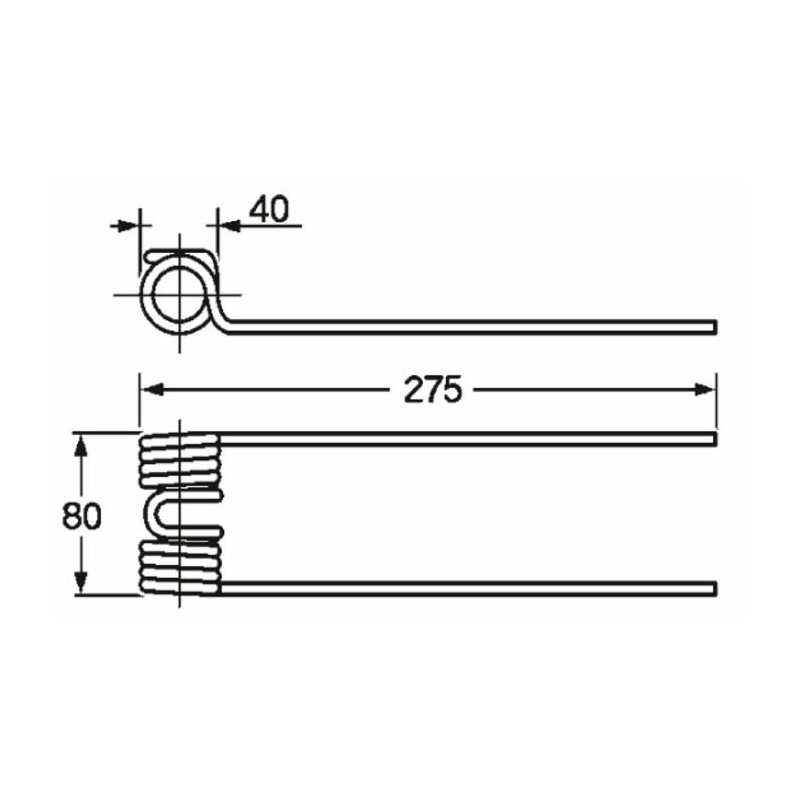 Dente ranghinatore punte diritte adattabile Repossi D0011/A filo 5,8