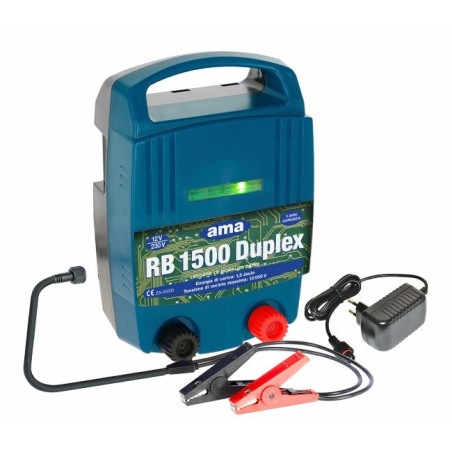 Elettrificatore per recinti elettrici Ama Duplex AB 1500 12/230V