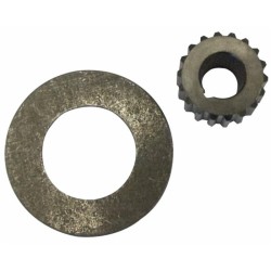 Semigiunto scanalato 18 denti per pompa gruppo 2 chiavetta 4mm