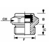 Spia livello olio da 3/8â€ in alluminio
