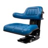 Sedile avvolgente in sky blu con sospensione meccanica