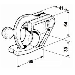 Chiusura a blocco leggera Ã˜ 30mm