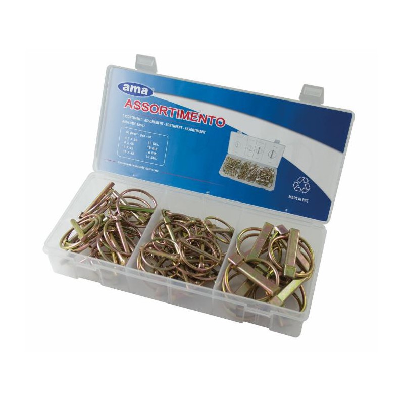 Assortimento 50 spine a scatto
