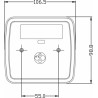 Fanale posteriore dx LED  106,5x98x35mm