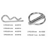 Confezione 26 spine a scatto e coppiglie a "R"