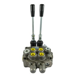 Distributore oleodinamico Ama a 2 leve doppio effetto - 40L