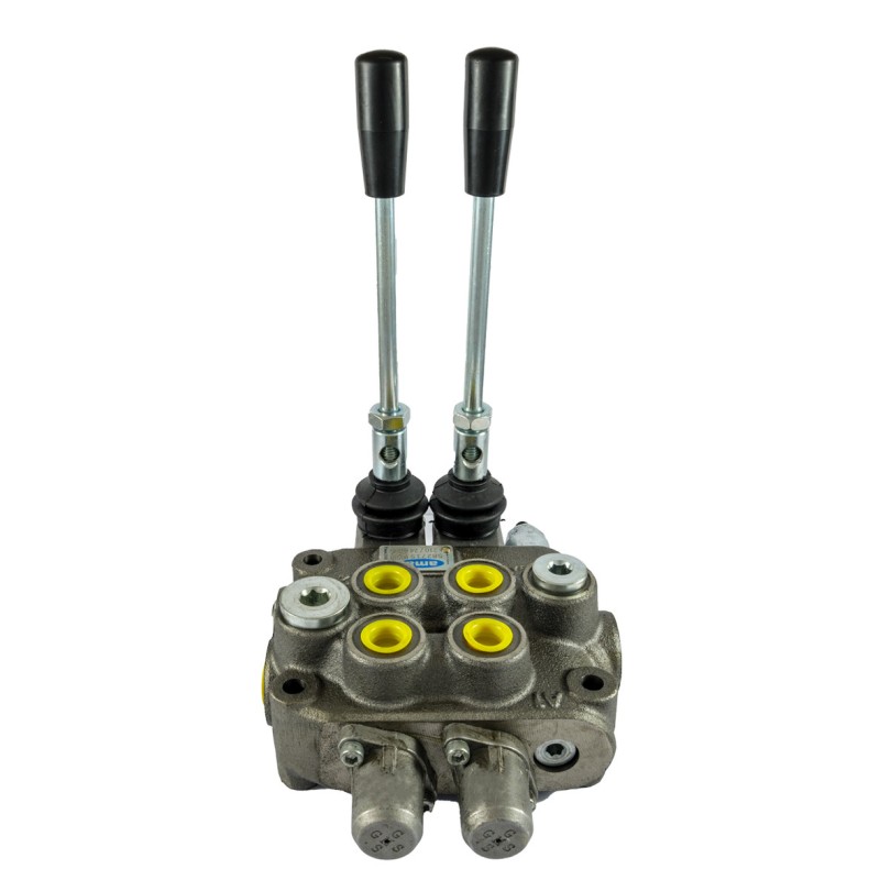 Distributore oleodinamico Ama a 2 leve doppio effetto - 40L