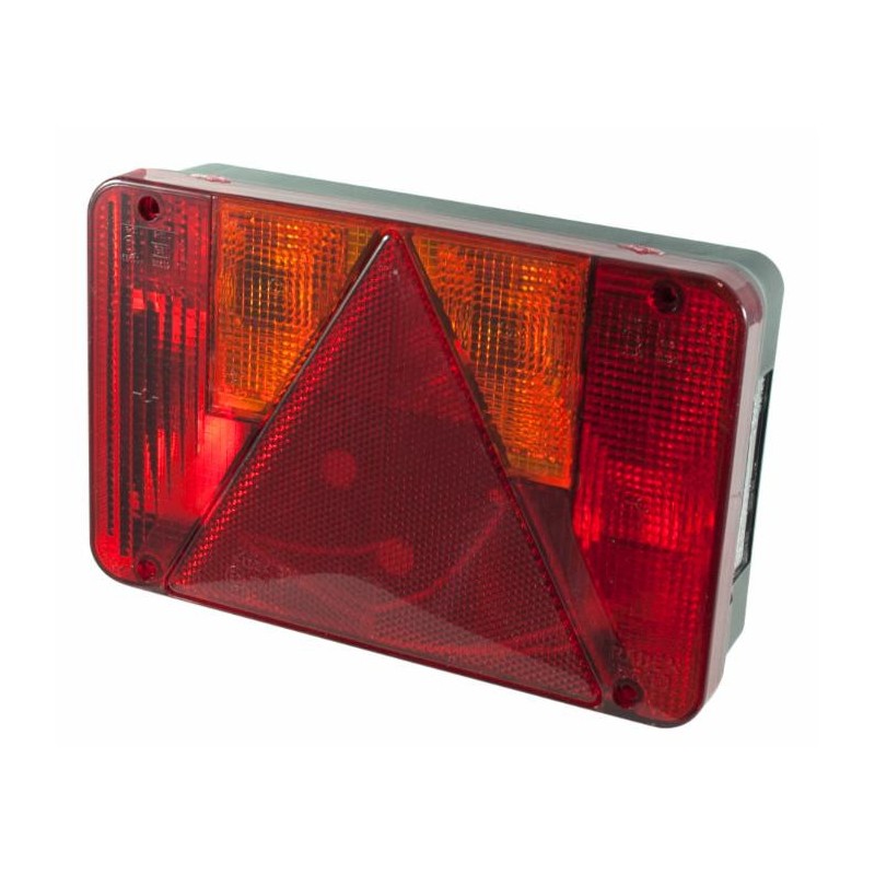 Fanale posteriore alogeno dx 220x140mm 6 funzioni luminose