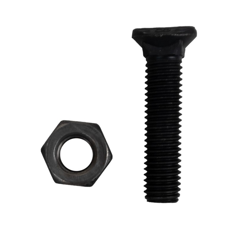 Bullone testa ovale M10x45 con dado
