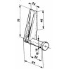 Cerniera posteriore leggera Ã˜ 16mm destra