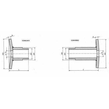 Semidistanziale corto 5C4022 foro quadro 33mm
