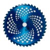 Disco professionale per decespugliatore con 40 denti in tungsteno anodizzato blu Ã˜ esterno 255mm Ã˜ foro 25,4mm per qualsiasi t