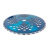 Disco professionale per decespugliatore con 40 denti in tungsteno anodizzato blu Ã˜ esterno 255mm Ã˜ foro 25,4mm per qualsiasi t