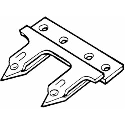 Dente doppio adattabile Gaspardo 21120066 e Gribaldi & Salvia 088.1465