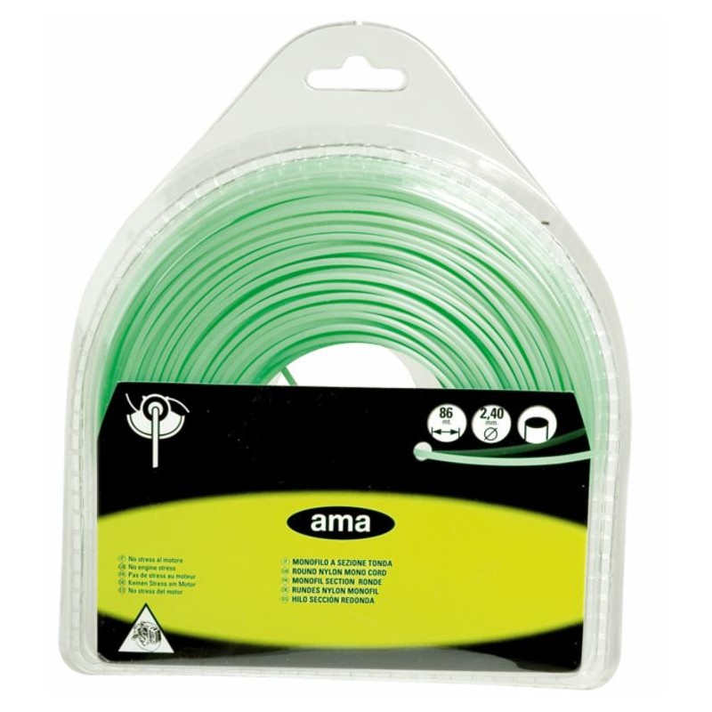 Filo per decespugliatore Evergreen da 46m sezione tonda Ã˜ 3,3mm