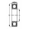 Cuscinetto radiale a sfere adattabile mod. 6204-2RS
