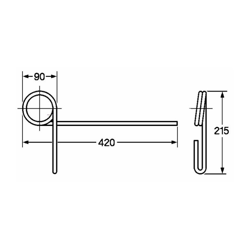 Dente strigliatore adattabile Bianchi filo 10