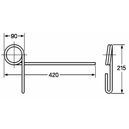 Dente strigliatore adattabile Bianchi filo 10