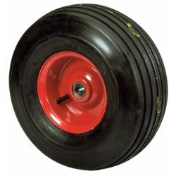 Ruota pneumatica rigata misure 15x6/6" con cuscinetti