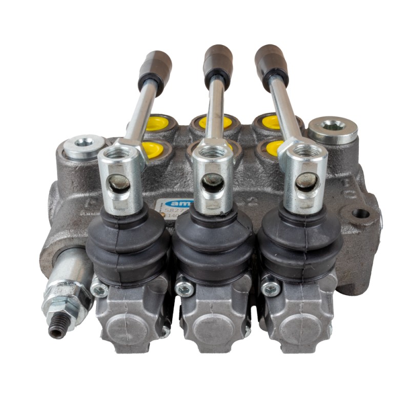 Distributore oleodinamico Ama basic da 3/8â€ 3 leve 40L/min per trattori