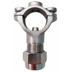 Getto a morsetto in ottone nichelato Ã˜ 22mm