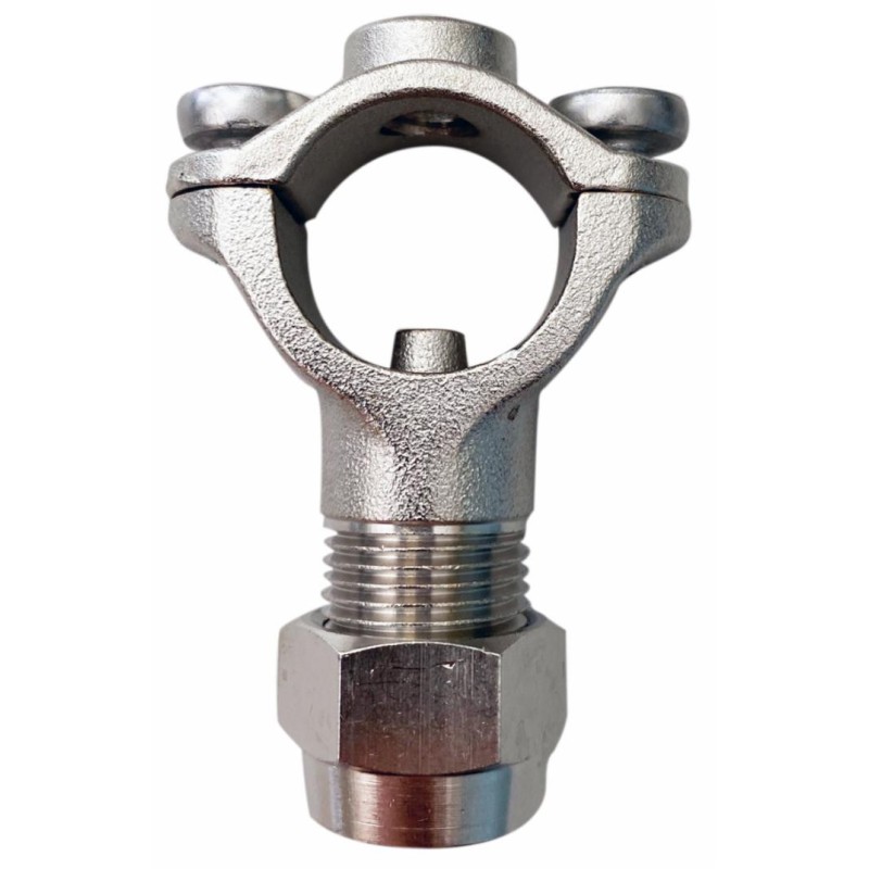 Getto a morsetto in ottone nichelato Ã˜ 22mm