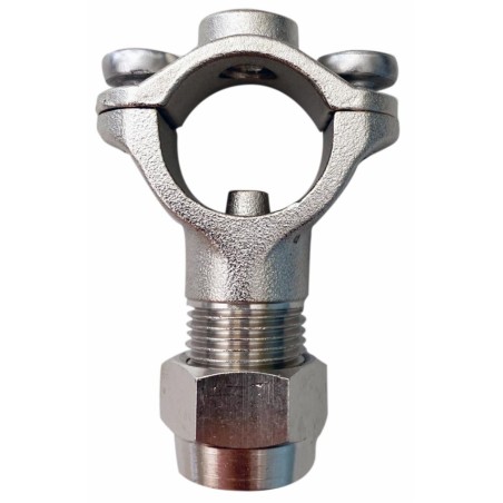 Getto a morsetto in ottone nichelato Ã˜ 22mm