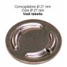 Convogliatore acciaio Ã¸27 foro Ã¸1,5