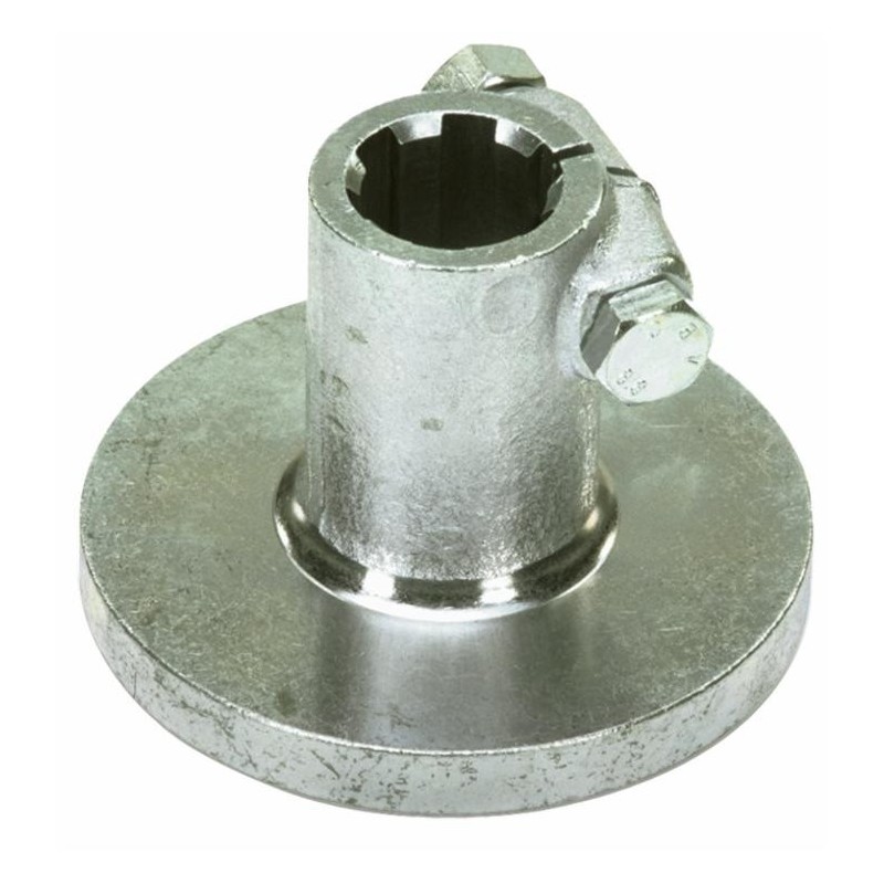 Mozzo scanalato profilo 1â€3/8 lungo 83mm 6 cave con flangia