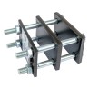 Staffa completa per molla 30x30 trave 80x80