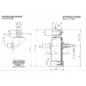 Martinetto idraulico corsa 893mm con foro