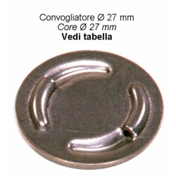 Convogliatore acciaio Ã¸27 cieco