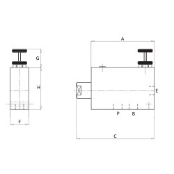 Valvola prioritaria regolabile da 3/8"