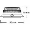 Lampeggiante a led 12-30V base magnetica