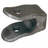 Forcella ribaltabile per rimorchi 2 fori Ã˜ 16mm lunga 102mm
