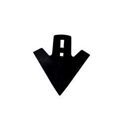 Vomerina di ricambio per coltivatori dimensioni di 205x225 mm fori quadri Ã˜ 11,8mm