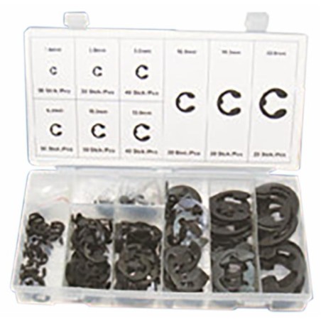 Assortimento anelli seeger 300 pezzi da 1,6mm a 22mm