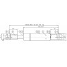 Molla a gas Stabilus estensione max 250mm 750 N adattabile al riferimento originale Deutz-Fahr M600 04429617/8