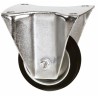 Ruota gommata 100x30mm supporto fisso
