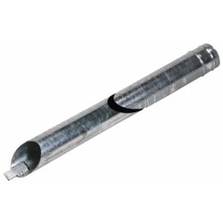 Tubo di aspirazione zincato Ama con portagomma lunghezza 2m e Ã¸ 150mm