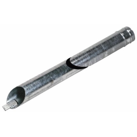 Tubo di aspirazione zincato Ama con portagomma lunghezza 2m e Ã¸ 150mm